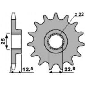 Pignon PBR acier standard 2180 - 520