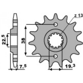 Pignon PBR acier standard 2116 - 520