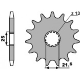 Pignon PBR acier standard 429 - 532