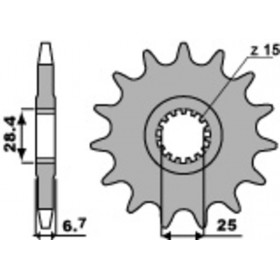 Pignon PBR acier standard 2168 - 520
