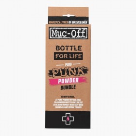 Pack bouteille aluminium et poudre nettoyante MUC-OFF Punk Powder/Bottle for Life