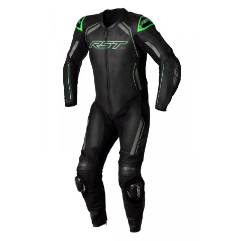 Combinaison RST S1 CE cuir - noir/vert taille 46