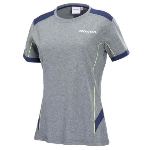 TEE-SHIRT FEMME NAVY GRIS HONDA S