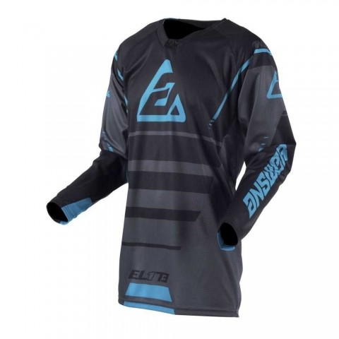 MAILLOT ANSWER ELITE FORCE CHARCOAL/NOIR