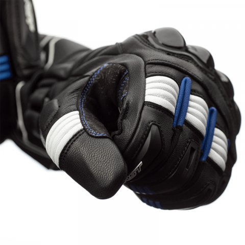 Gants RST Pilot CE - noir/bleu/blanc taille 08