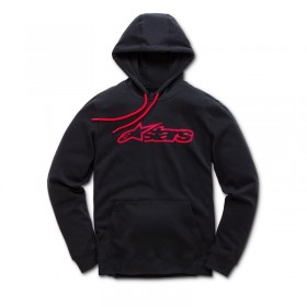 BLAZE FLEECE BLACK/RED L