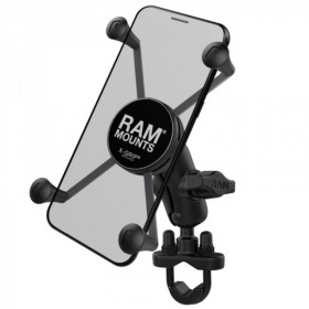 Pack complet RAM MOUNTS X-Grip® bras court fixation en U sur guidon - smartphones L/XL
