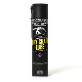 Lubrifiant chaîne MUC-OFF Dry PTFE Chain Lube - spray 400ml X12