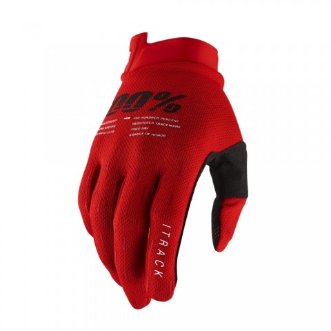ITRACK ROUGE GANTS 100% - TAILLE LG