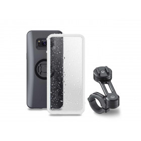 Pack complet SP-CONNECT Moto Bundle fixé sur guidon Samsung S8+