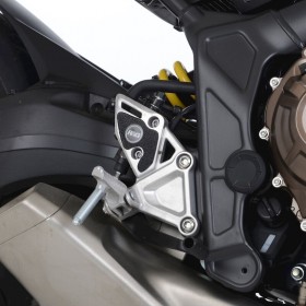 Kit protection de cadre R&G RACING noiur (2 pièces) - Honda CBR650R / CB650R