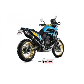 Silencieux MIVV Dakar Slip-On acier inoxydable noir - Yamaha Ténéré 700 19-22