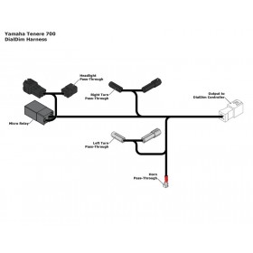 Adaptateur câble DENALI DialDim Plug & Play - Yamaha Tenere 700