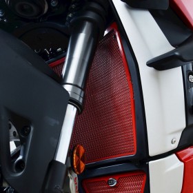 Protection de radiateur R&G RACING rouge - Ducati