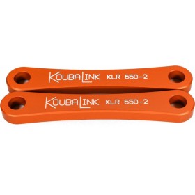 Kit de rabaissement de selle KOUBALINK (50.8 mm) orange - Kawasaki KLR650