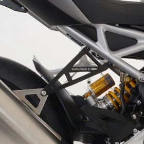 Kit suppression repose-pieds arrière & support d´échappement R&G RACING noir - Triumph Speed Triple RS/RR