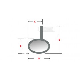 Rétroviseur embout de guidon SHIN YO Surface