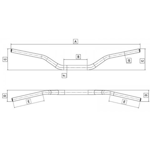 Guidon bas pliant DOMINO - Ducati Monster