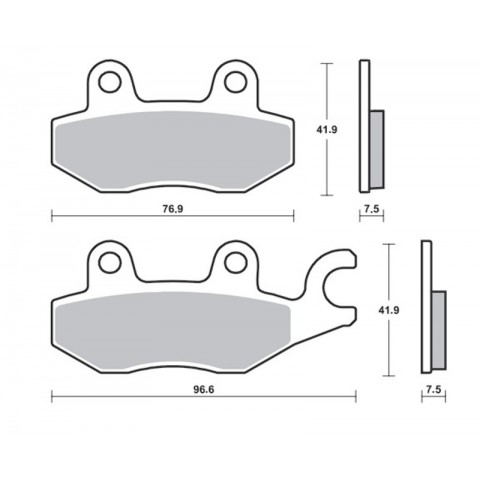 Plaquettes de frein TECNIUM Professional Racing métal fritté - MSR455