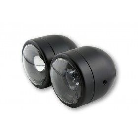 Phare LED SHIN YO Twin noir montage latéral