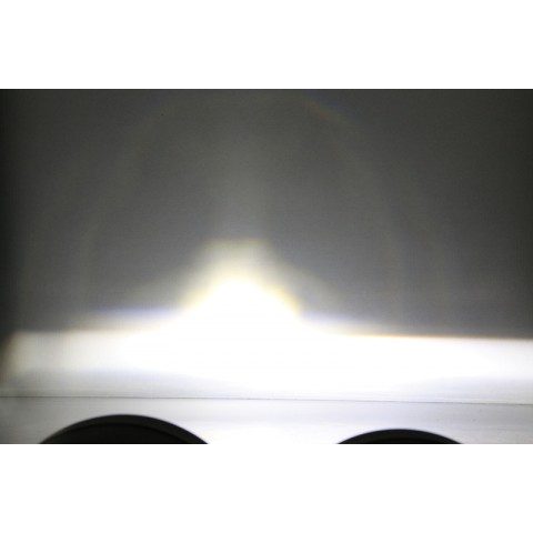 Phare LED SHIN YO Twin noir montage latéral