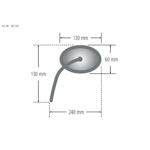 Rétroviseur SHIN YO Luca aluminium