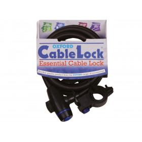 Antivol câble OXFORD Cablelock 1.8m x 12mm fumé