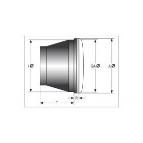 Insert de phare SHIN YO pour feux de croisement H7- 90 mm