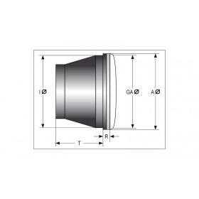 Insert de phare SHIN YO H4 en verre gaufré, 7 pouces (176 mm), testé E.-tested.
