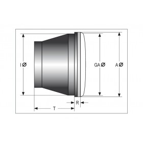 Insert de phare SHIN YO avec feu de position pour HS1 35/35W, verre clair