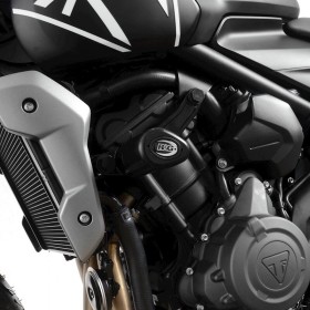 Tampons de protection R&G RACING Aero - blanc Triumph Trident 660