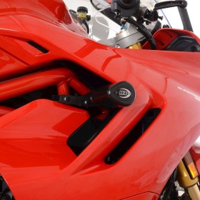 Tampons de protection R&G RACING Aero (sans perçage) - blanc Ducati Supersport 950 (S)