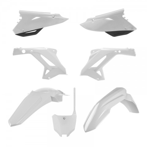 Kit plastique POLISPORT MX Restyling blanc - Honda CR125 / 250