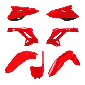 Kit plastique POLISPORT MX Restyling rouge - Honda CR125 / 250