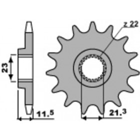 Pignon PBR acier standard 2051 - 520