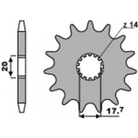 Pignon PBR acier standard 577 - 428