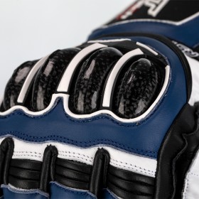 Gants RST Tractech Evo 4 cuir bleu/blanc/noir taille S