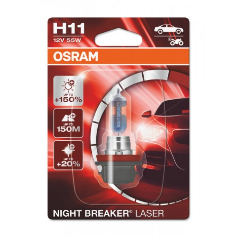 Ampoule OSRAM Night Breaker Laser H11 12V/55W - X1