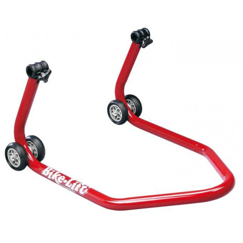 Béquille arrière universelle BIKE LIFT rouge avec supports en "V"