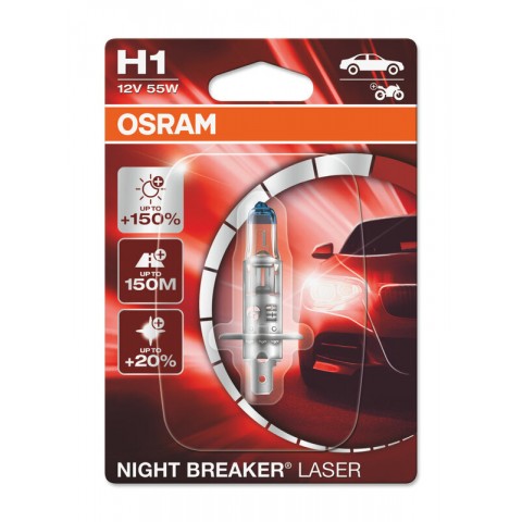 Ampoule OSRAM Night Breaker Laser H1 12V/55W - X1
