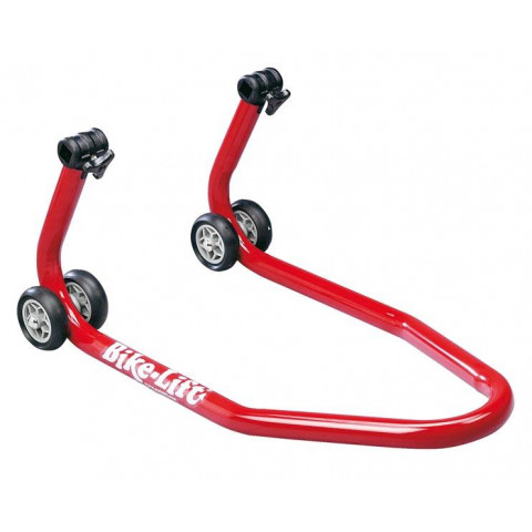 Bequille avant BIKE LIFT universelle rouge avec supports coniques