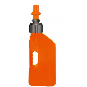 Bidon d'essence TUFF JUG 10L orange translucide/bouchon orange