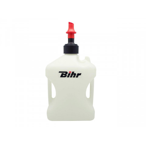 Bidon d'essence BIHR Home Track homologué TÜV blanc 10L