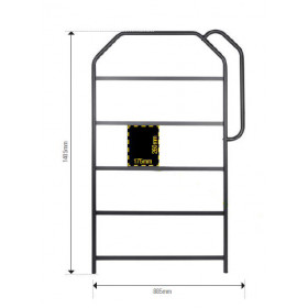 Panneautage LIGHTECH 1400 x 785 - 50 emplacements noir