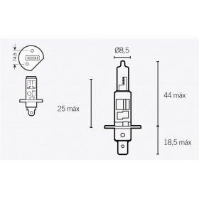 Boîte de 10 ampoules V PARTS H1 12V55