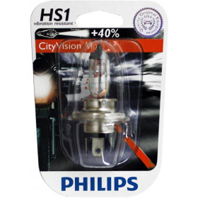 BOITE DE 10 AMPOULES TYPE HS1 PHILIPS CITY VISION MOTO