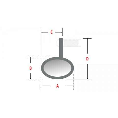 Rétroviseur embout de guidon HIGHSIDER Conero