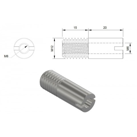 Adaptateur embout de guidon HIGHSIDER BMW RnineT, S 1000 R