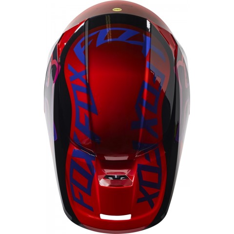 V1 VENZ HELMET  ECE [FLO/RED)