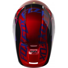 V1 VENZ HELMET  ECE [FLO/RED)